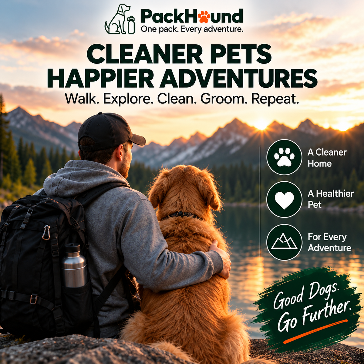 PackHound GentleGroom Bath & Deshedding Glove