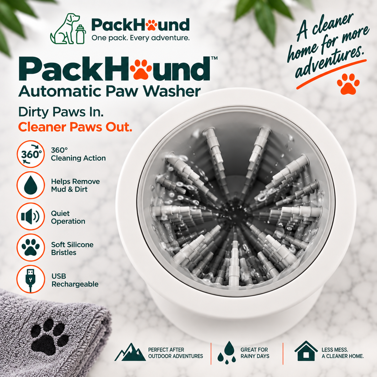 PackHound™ Automatic Paw Washer