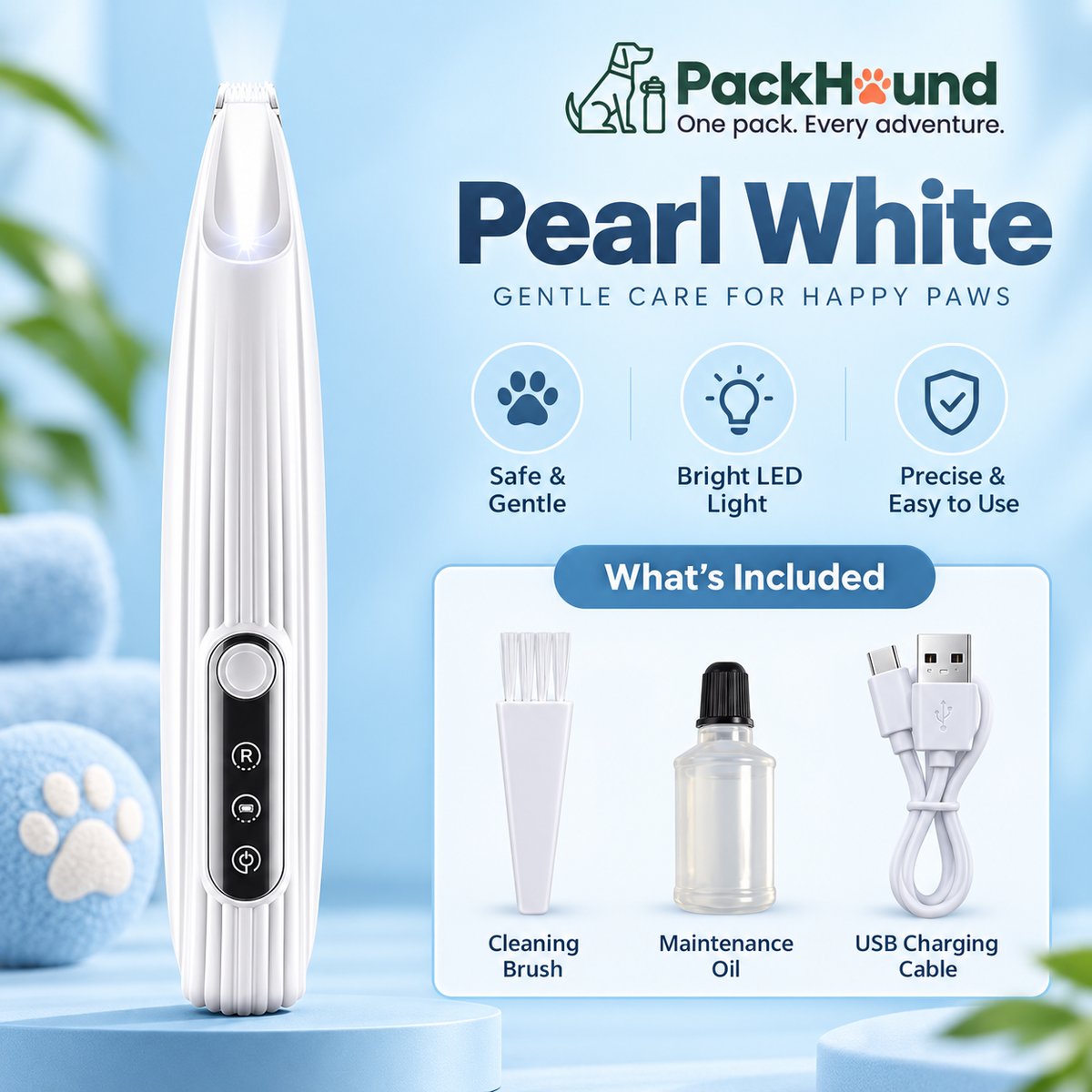 PackHound™ PawLight Precision Trimmer