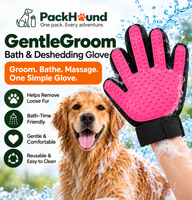 PackHound GentleGroom Bath & Deshedding Glove