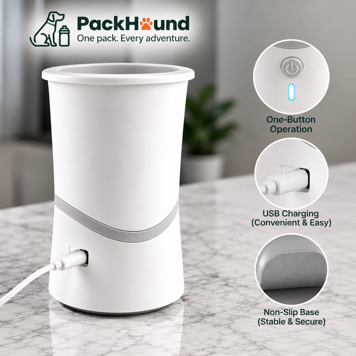PackHound™ Automatic Paw Washer