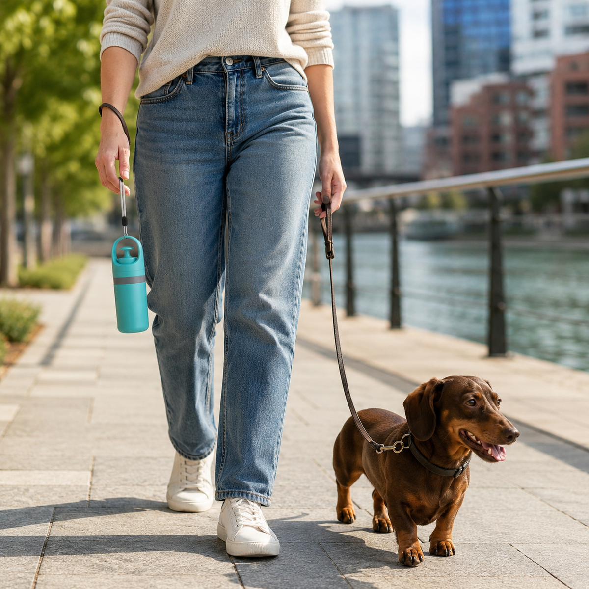 PackHound 8-Claw Dog Pooper Scooper with Built-In Bag Dispenser