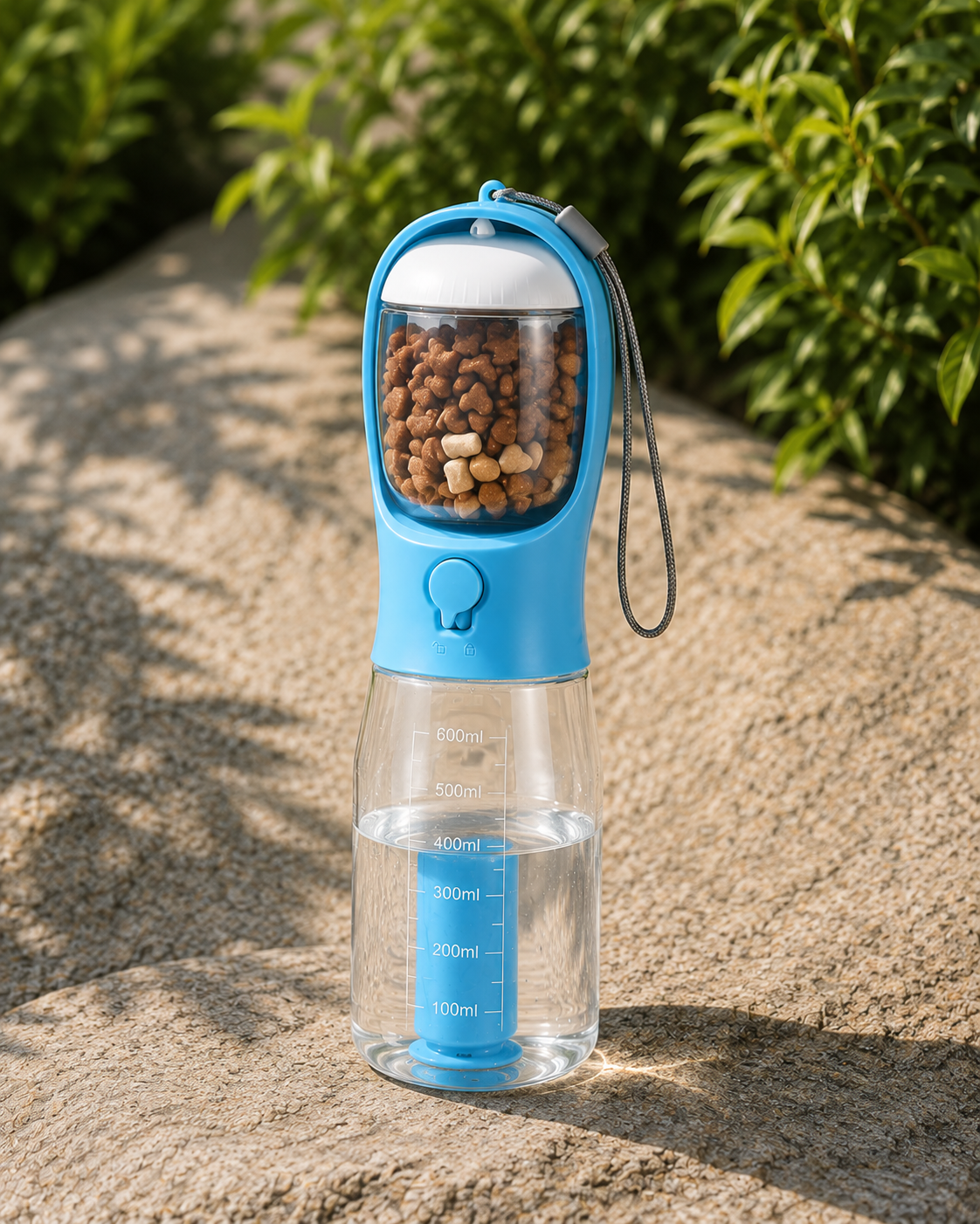PackHound Adventure Bottle — 3-in-1 Water, Food & Waste Bag Carrier