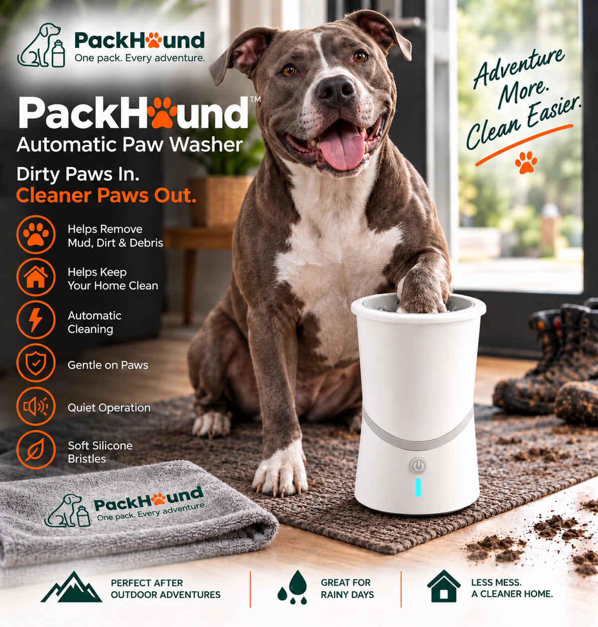 PackHound™ Automatic Paw Washer