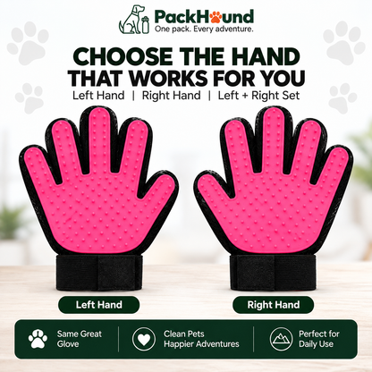 PackHound GentleGroom Bath & Deshedding Glove
